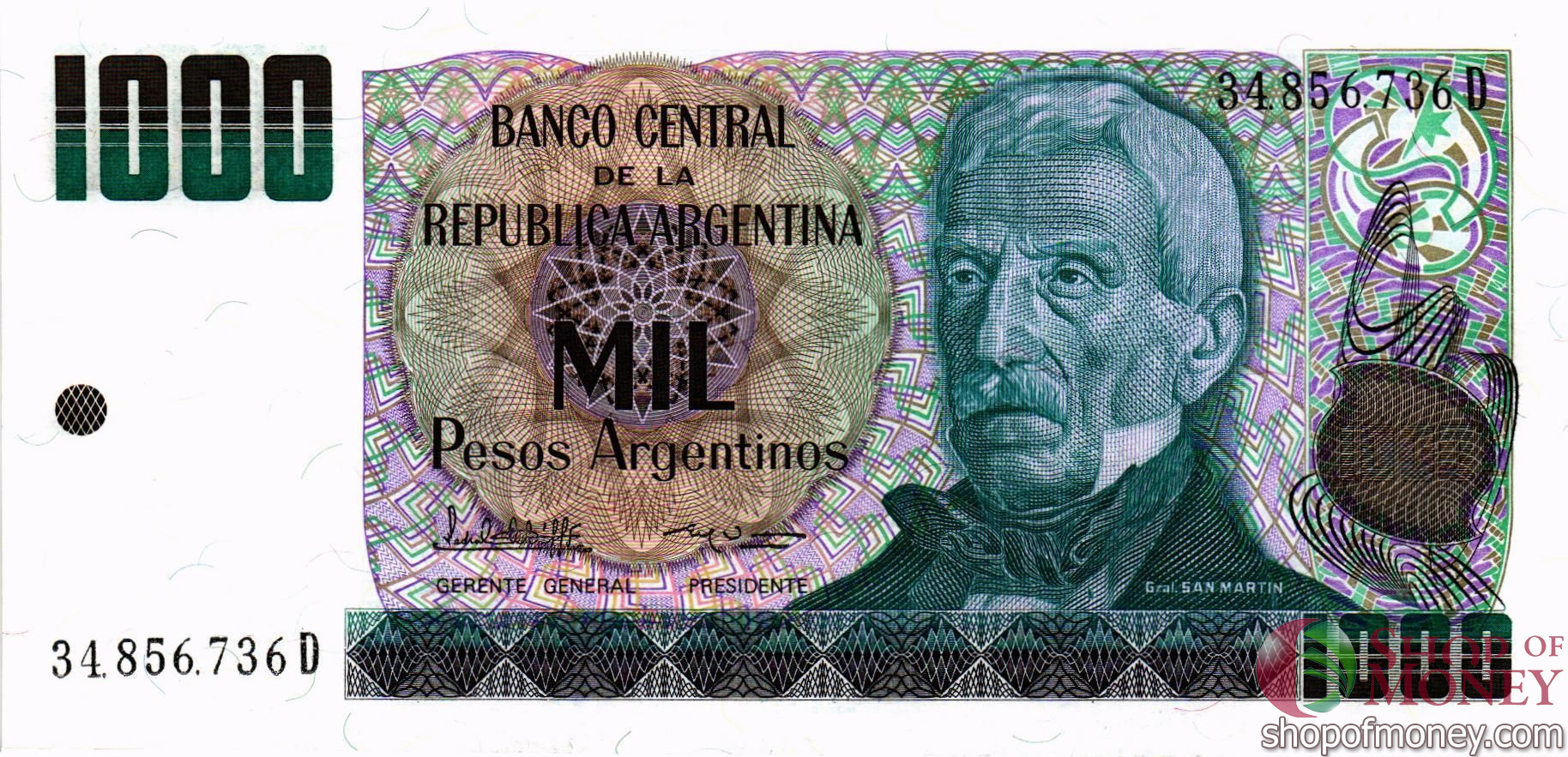 АРГЕНТИНА 1000 ПЕСО