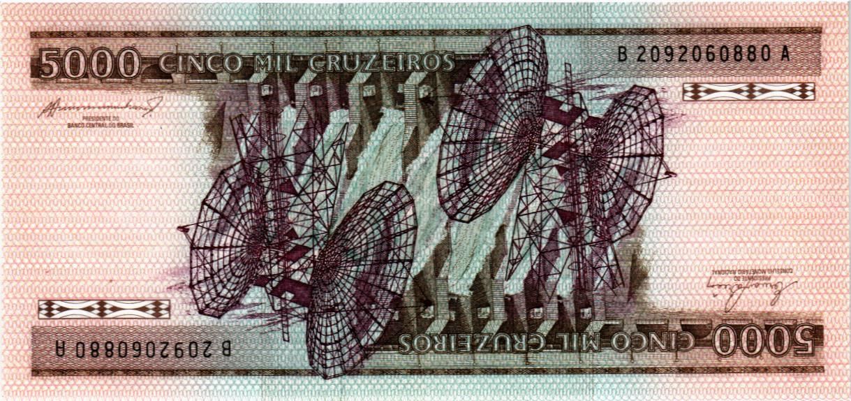 БРАЗИЛИЯ 5000 КРУЗЕЙРО мини 2