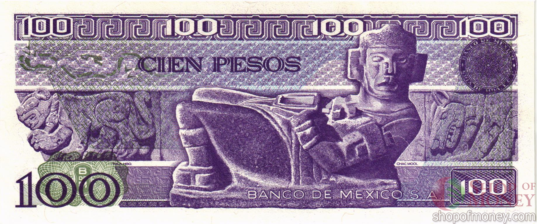 МЕКСИКА 100 ПЕСО (-TV- СЕРИЯ) мини 2