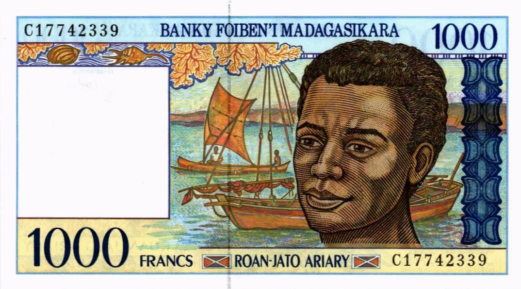 МАДАГАСКАР 1000 ФРАНКОВ