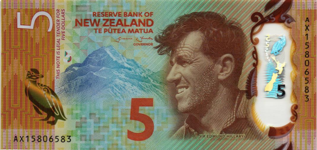 НОВАЯ ЗЕЛАНДИЯ 5 ДОЛЛАРОВ мини 1