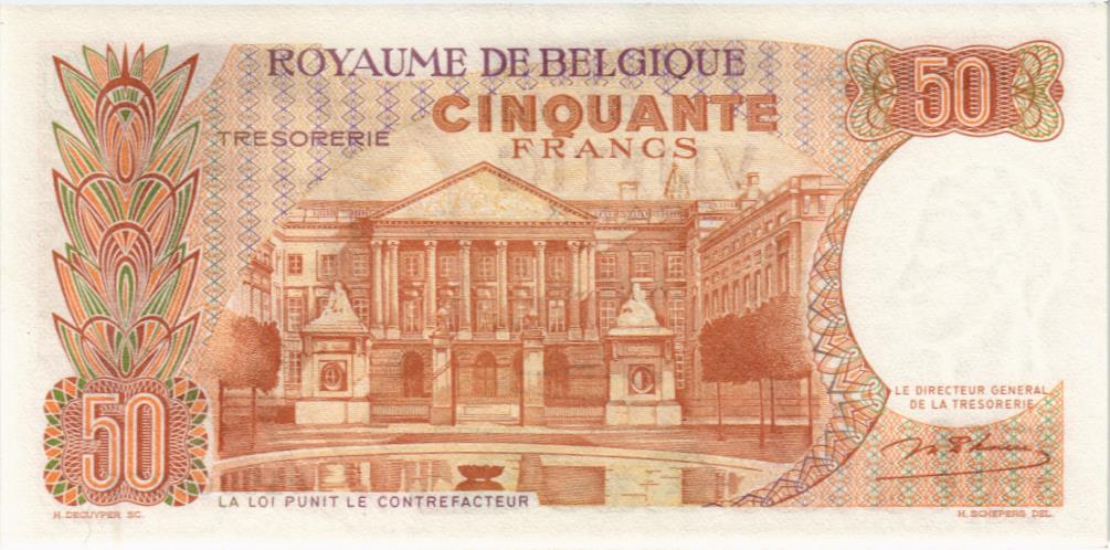 БЕЛЬГИЯ 50 ФРАНКОВ мини 2