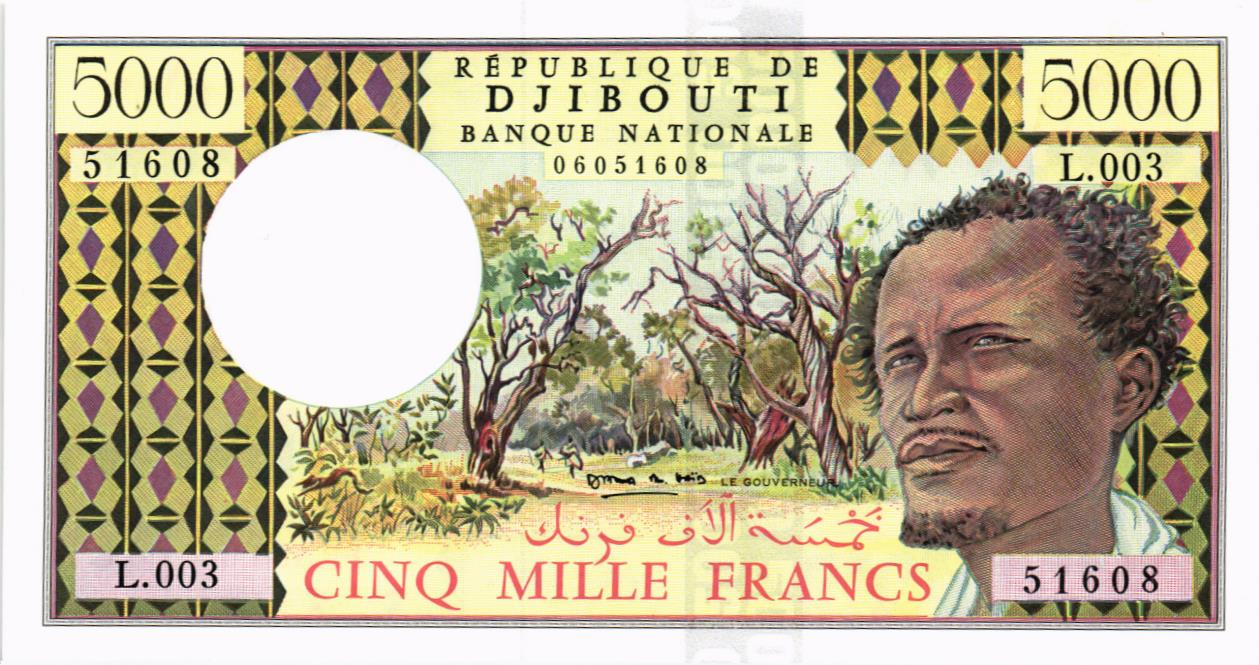 ДЖИБУТИ 5000 ФРАНКОВ