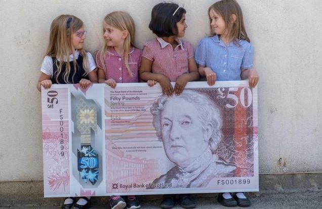 Королевский Банк Шотландии, анонсировал новые 50 Фунтов