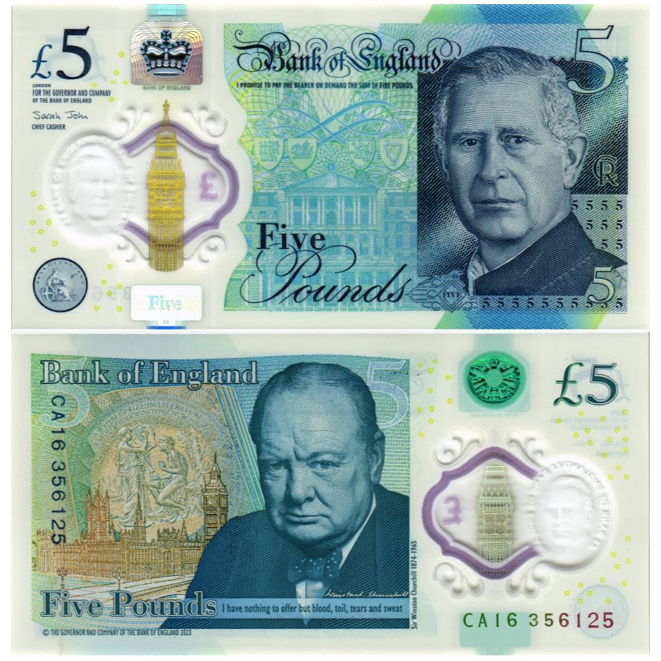 ВЕЛИКОБРИТАНИЯ / АНГЛИЯ НАБОР 5-10-20-50 ФУНТОВ мини 6