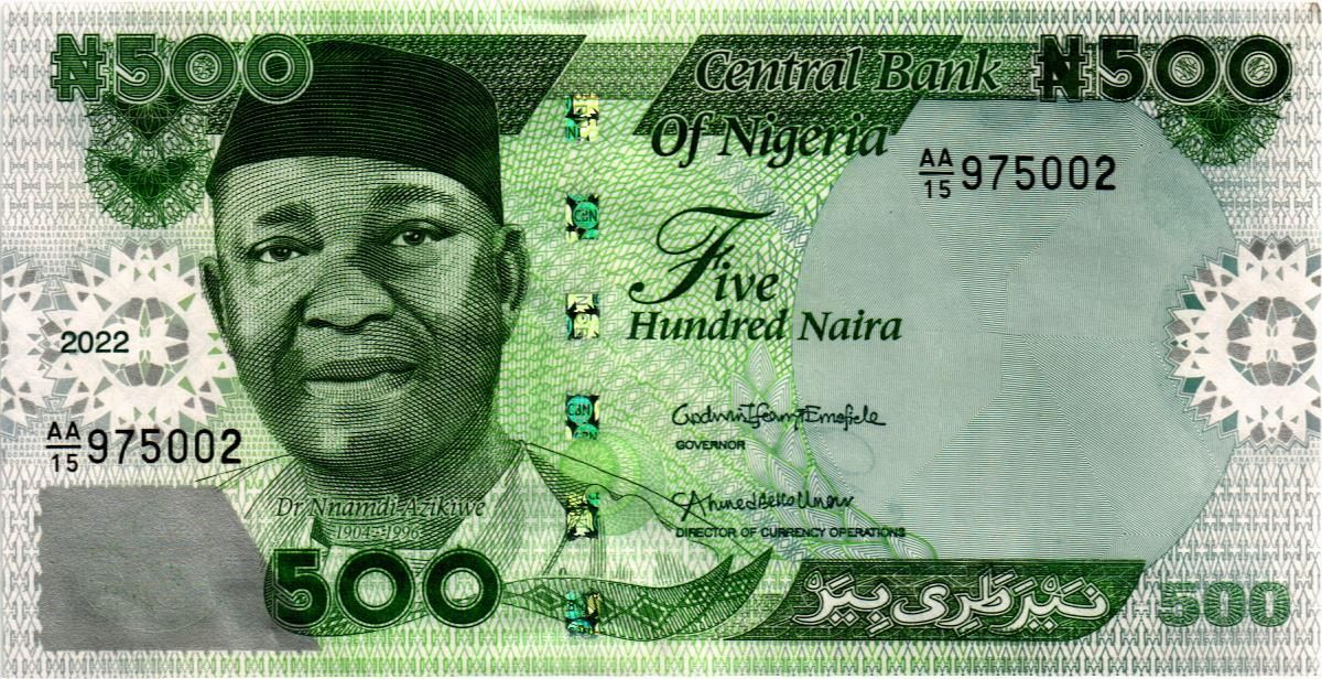 НИГЕРИЯ 500 НАЙРА