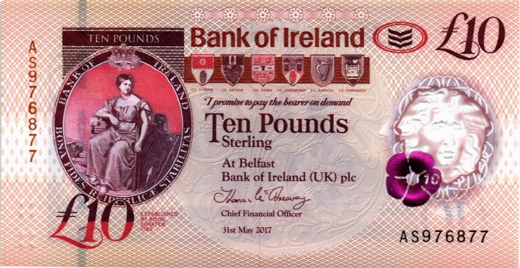 СЕВЕРНАЯ ИРЛАНДИЯ 10 ФУНТОВ