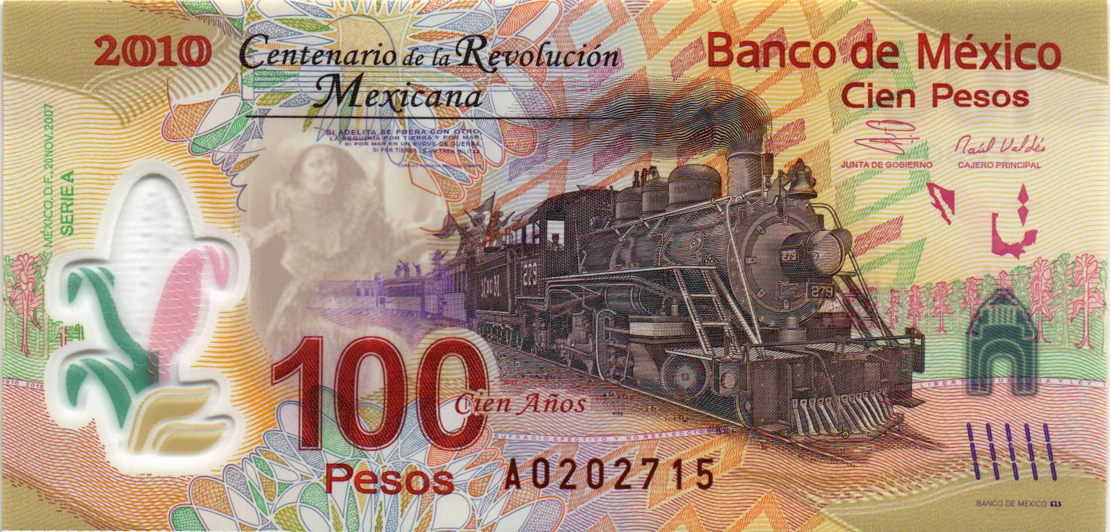 МЕКСИКА 100 ПЕСО (A) мини 1