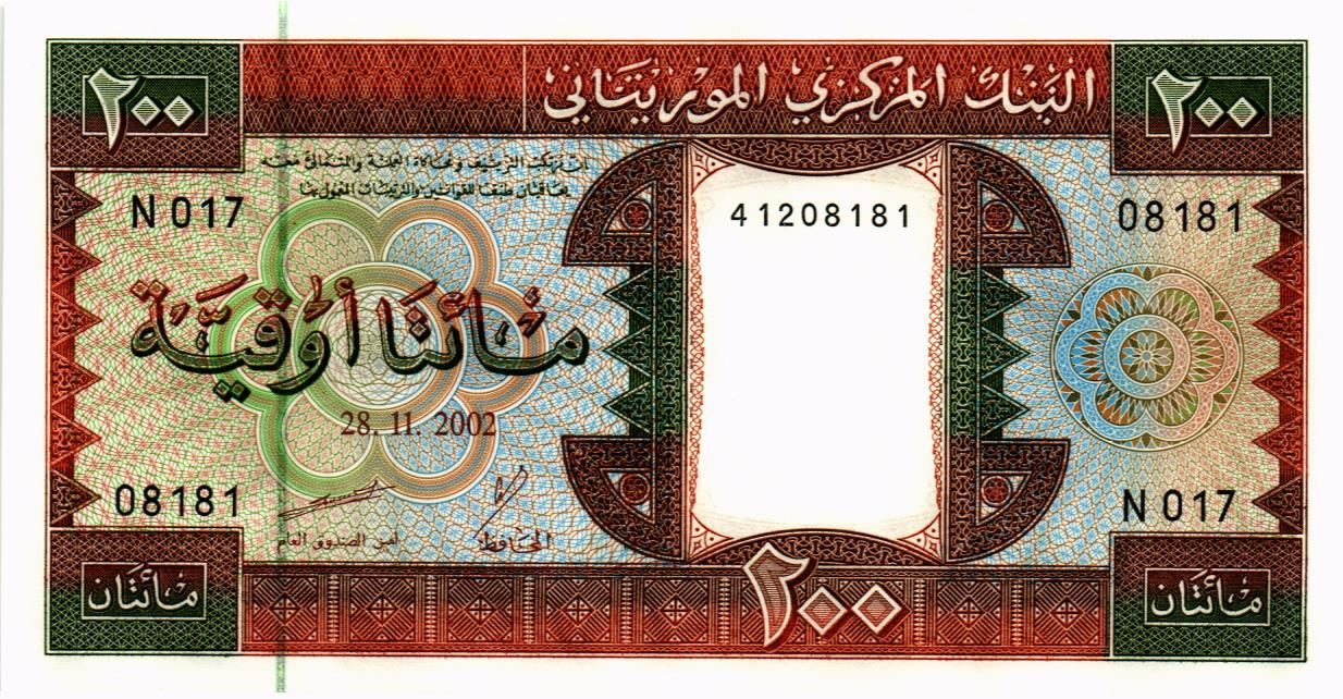 МАВРИТАНИЯ 200 УГИЙ