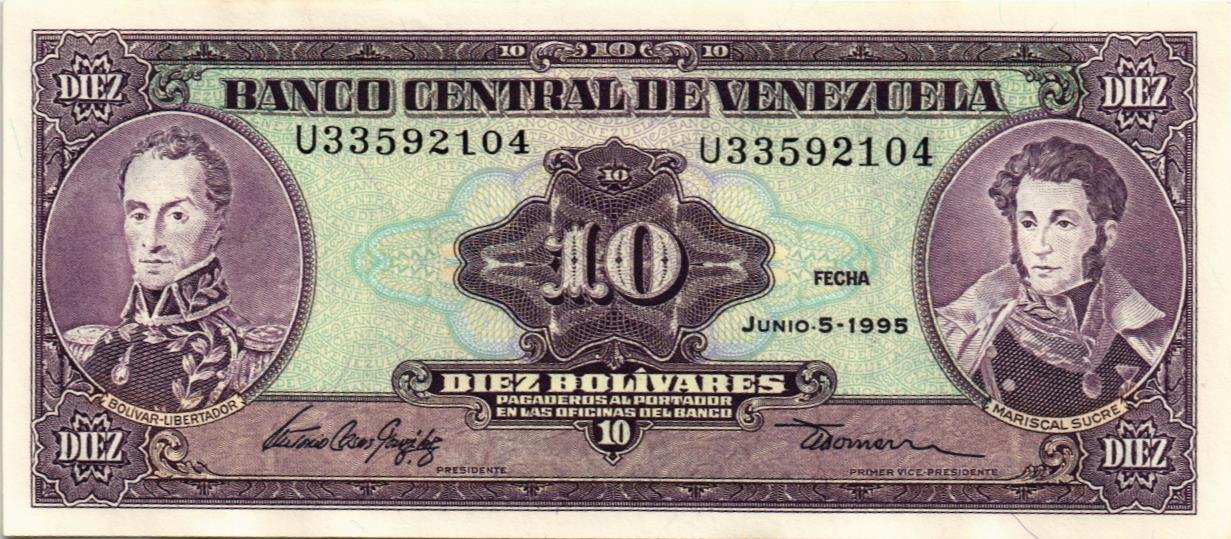 ВЕНЕСУЭЛА 10 БОЛИВАР