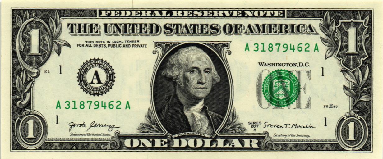 США 1 ДОЛЛАР (A - БОСТОН) мини 1