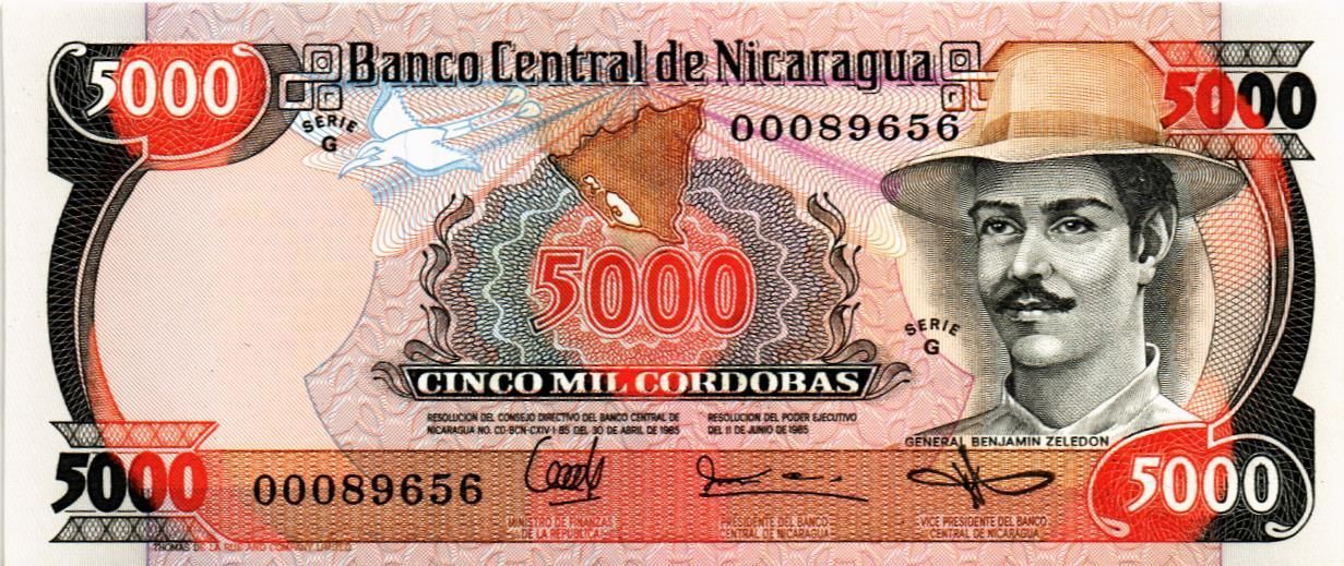 НИКАРАГУА 5000 КОРДОБА