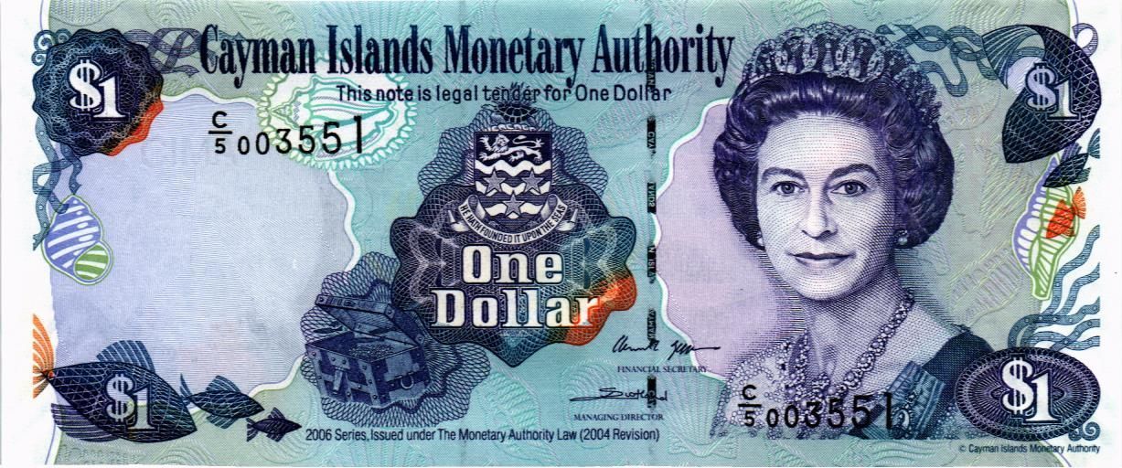 КАЙМАНОВЫ ОСТРОВА 1 ДОЛЛАР (C/5)
