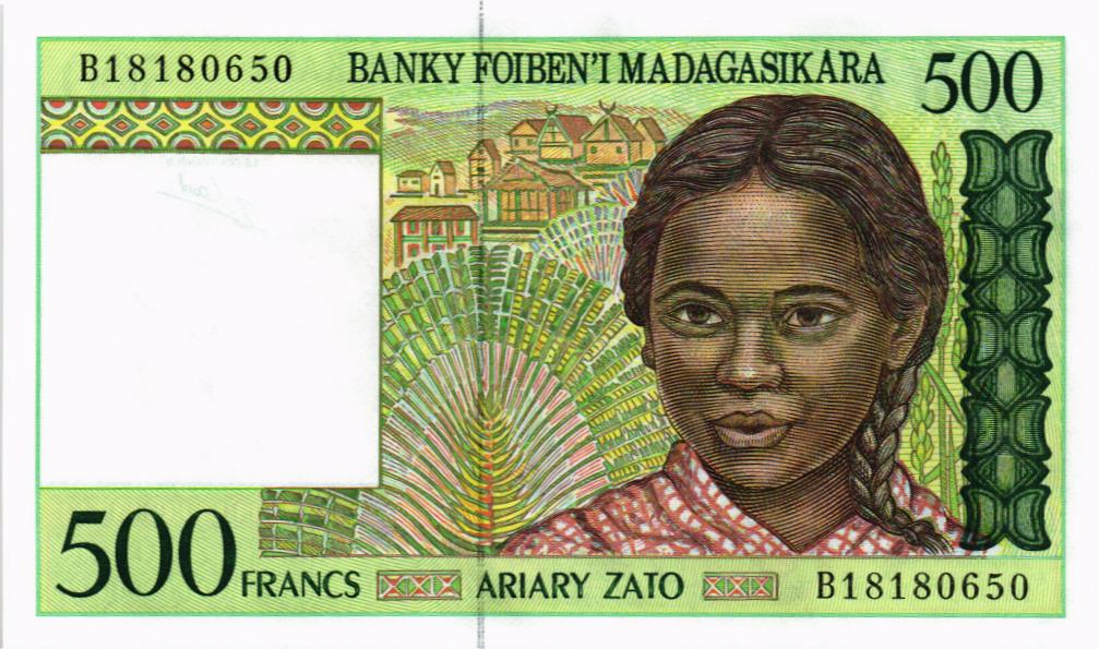 МАДАГАСКАР 500 ФРАНКОВ мини 1