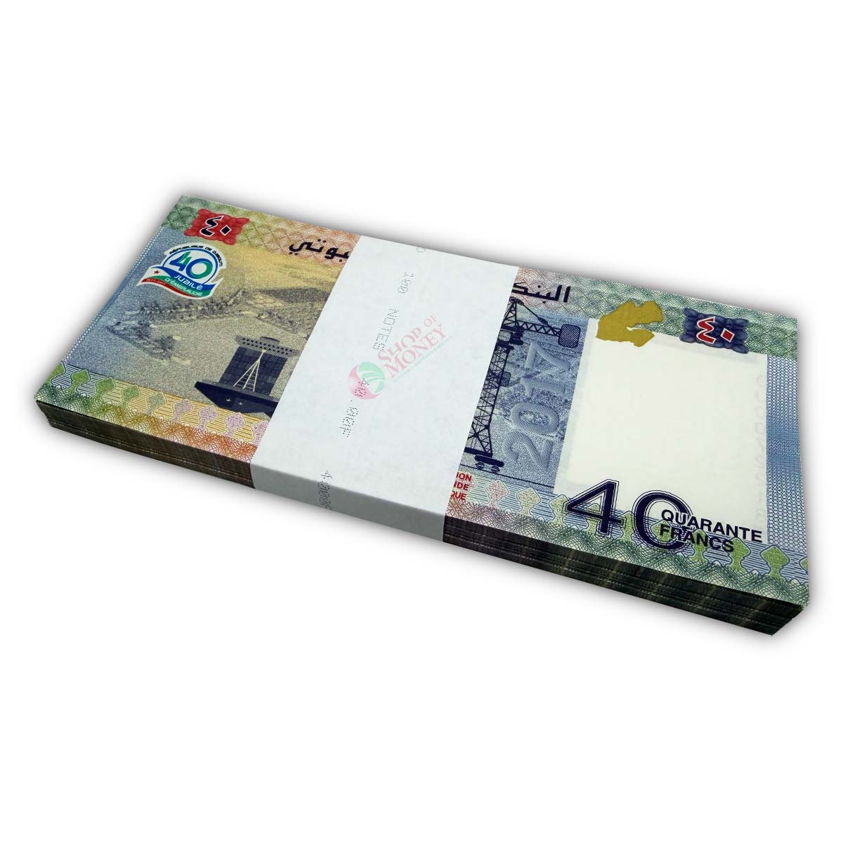 ДЖИБУТИ 40 ФРАНКОВ (DJ) (100 БАНКНОТ) мини 2