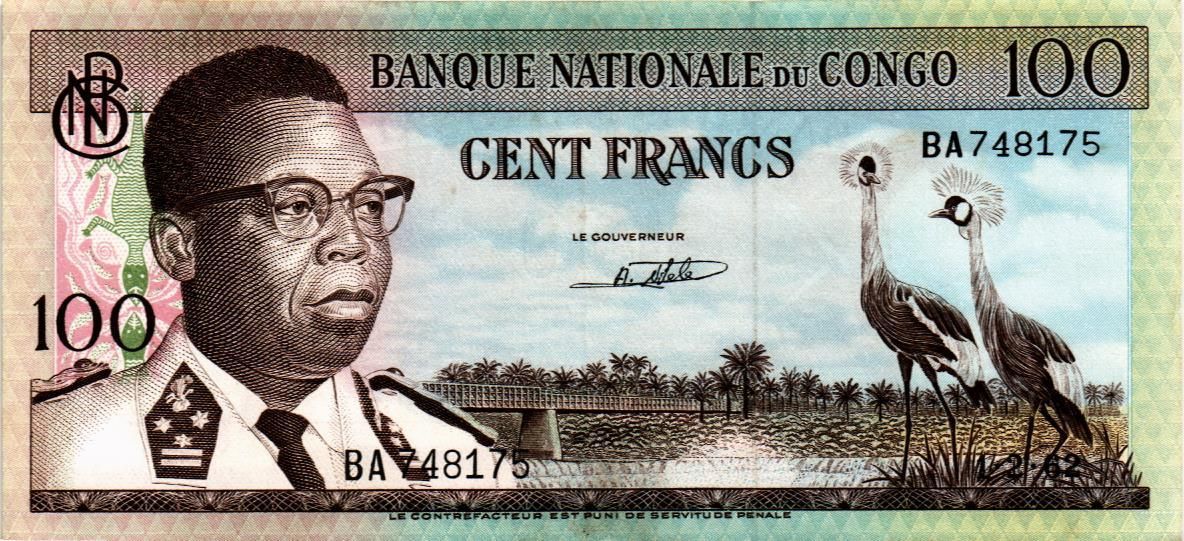 КОНГО 100 ФРАНКОВ мини 1