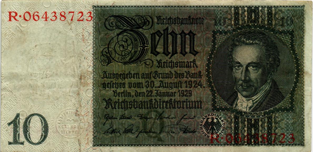 ГЕРМАНИЯ 10 МАРОК мини 1