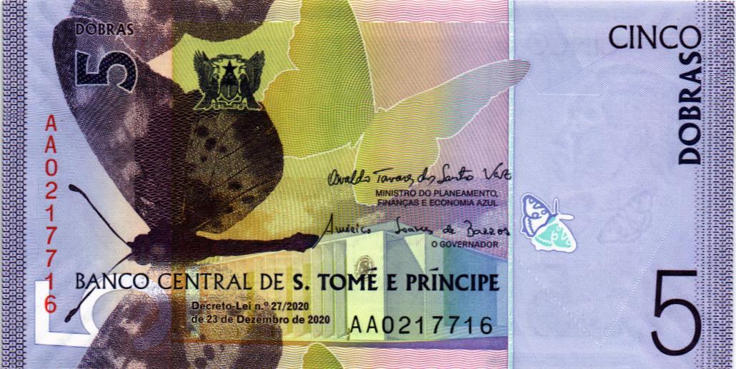 САН-ТОМЕ И ПРИНСИПИ 5 ДОБР (БУМАГА)