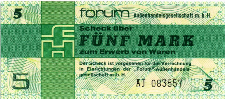 ГЕРМАНИЯ 5 МАРОК (ГДР)