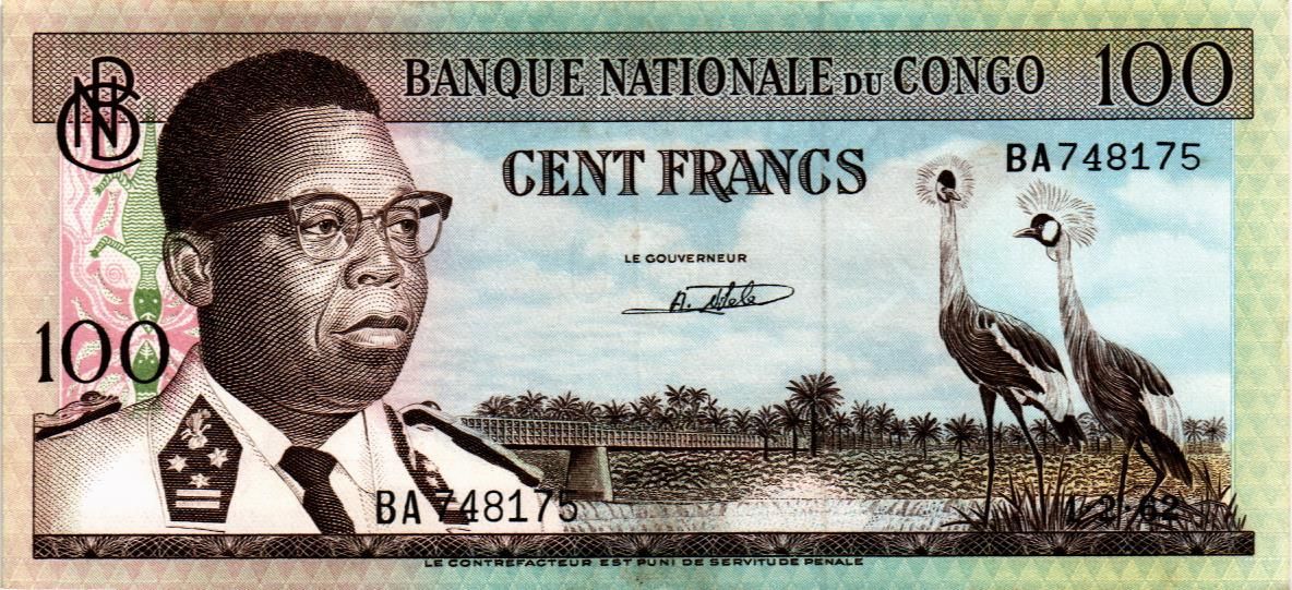 КОНГО 100 ФРАНКОВ 