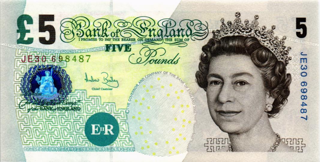ВЕЛИКОБРИТАНИЯ/АНГЛИЯ 5 ФУНТОВ мини 1