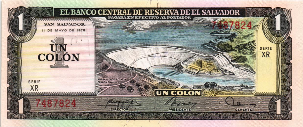 САЛЬВАДОР 1 КОЛОН (11.05.1978 - 08.06.1978)