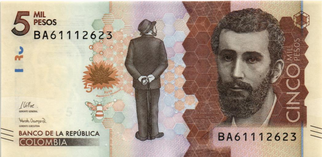 КОЛУМБИЯ 5000 ПЕСО (26.07.2022) мини 1