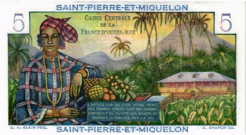 СЕН-ПЬЕР И МИКЕЛОН 5 ФРАНКОВ мини 2