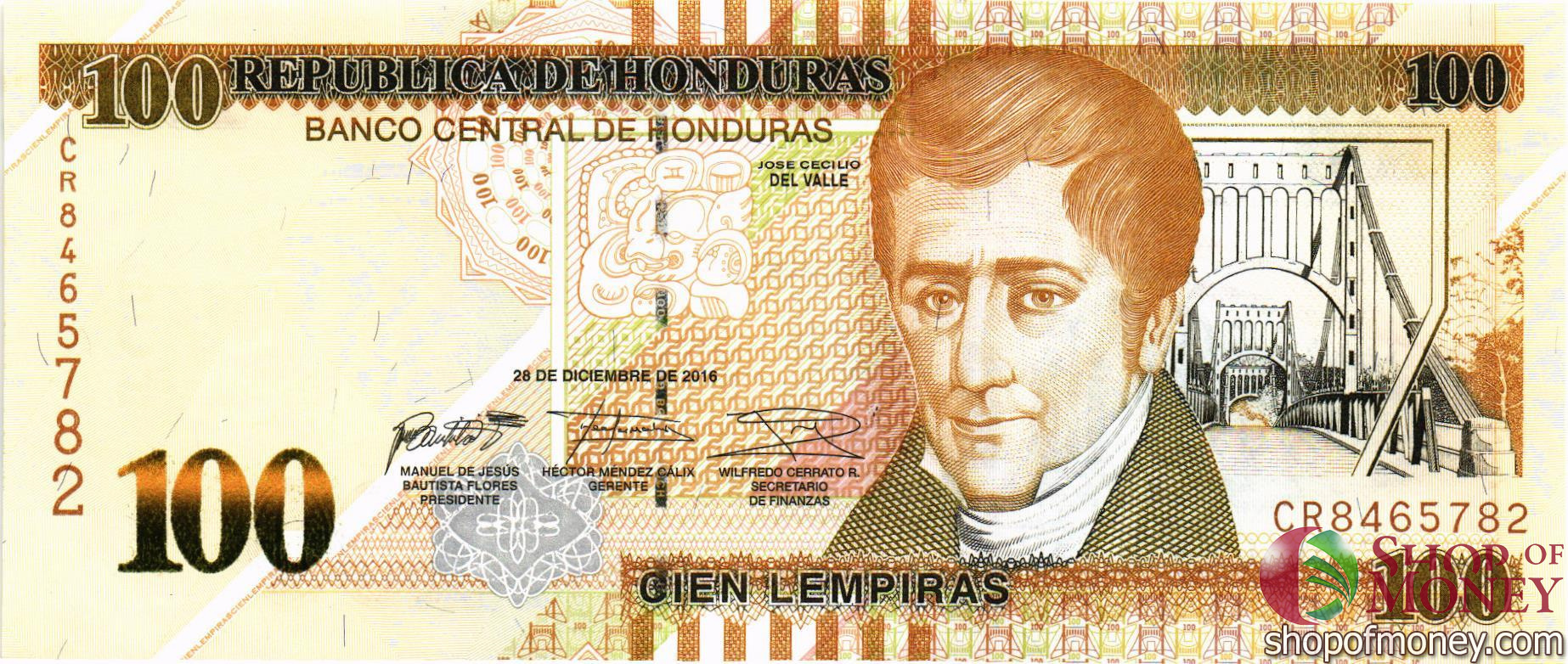 ГОНДУРАС 100 ЛЕМПИР
