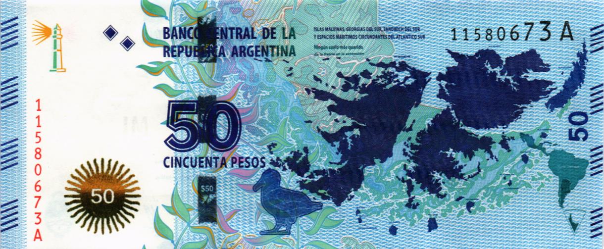 АРГЕНТИНА 50 ПЕСО (A) мини 1