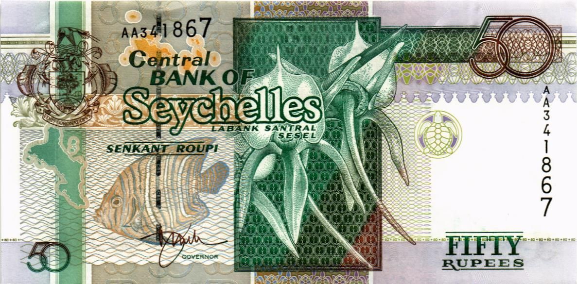 СЕЙШЕЛЬСКИЕ ОСТРОВА 50 РУПИЙ мини 1