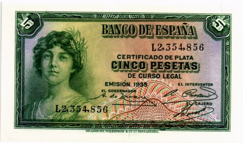 ИСПАНИЯ 5 ПЕСЕТ мини 1