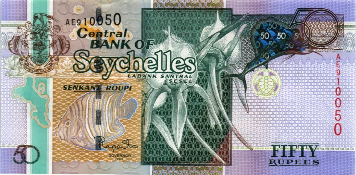 СЕЙШЕЛЬСКИЕ ОСТРОВА 50 РУПИЙ