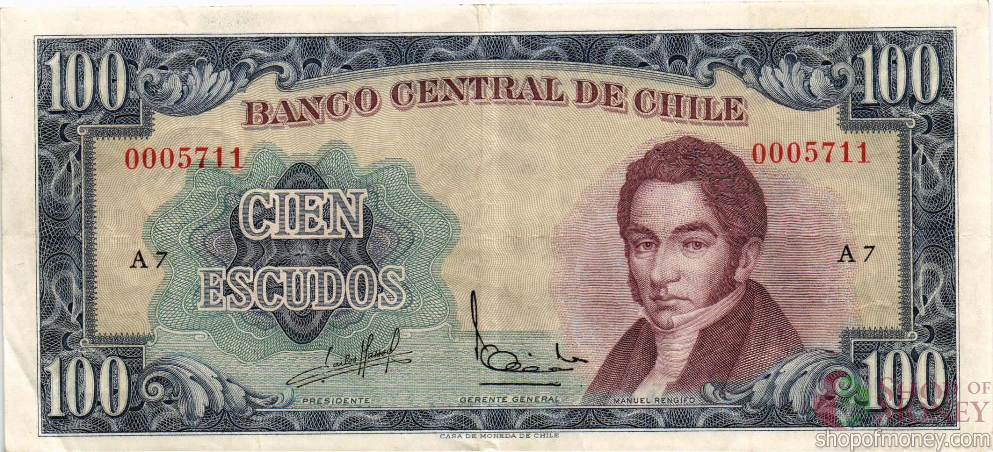ЧИЛИ 100 ЭСКУДО