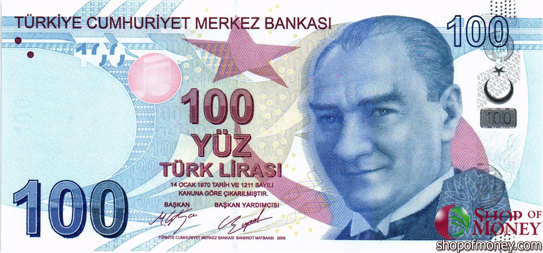 100 Турецких лир фото