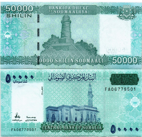 СОМАЛИ 10000 20000 50000 ШИЛЛИНГОВ мини 2