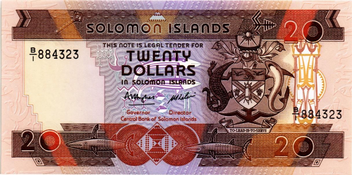 СОЛОМОНОВЫ ОСТРОВА 20 ДОЛЛАРОВ