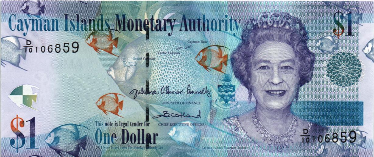 КАЙМАНОВЫ ОСТРОВА 1 ДОЛЛАР мини 1