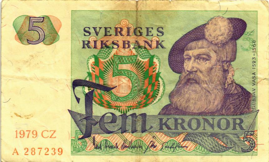 ШВЕЦИЯ 5 КРОН