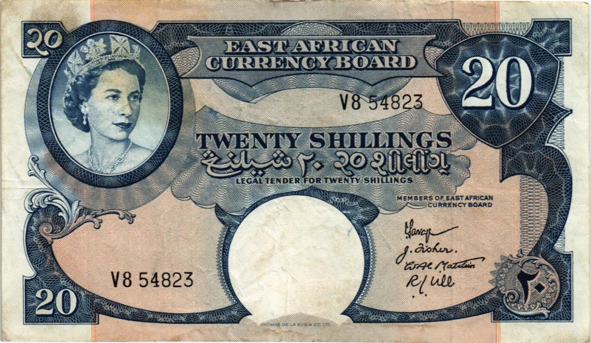 ВОСТОЧНАЯ АФРИКА 20 ШИЛЛИНГОВ мини 1