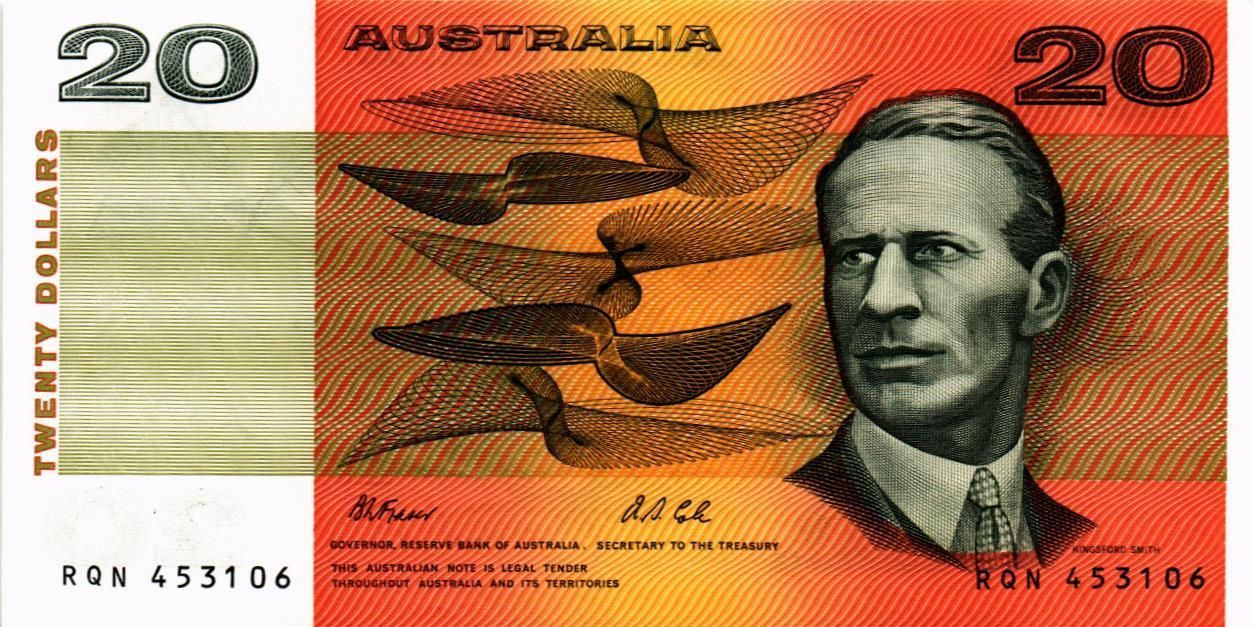 АВСТРАЛИЯ 20 ДОЛЛАРОВ