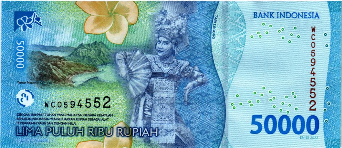 ИНДОНЕЗИЯ 50000 РУПИЙ мини 2