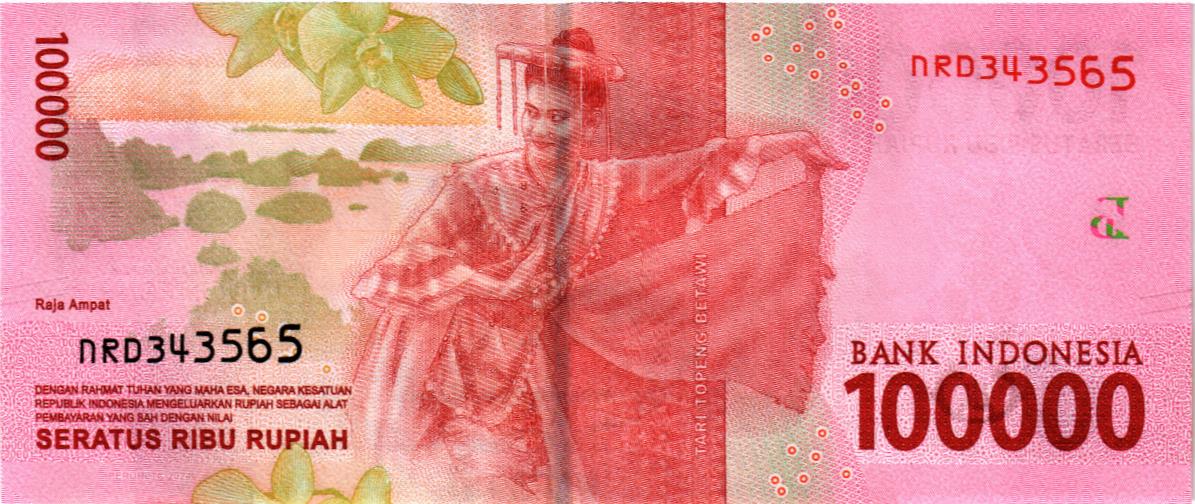 ИНДОНЕЗИЯ 100000 РУПИЙ мини 2