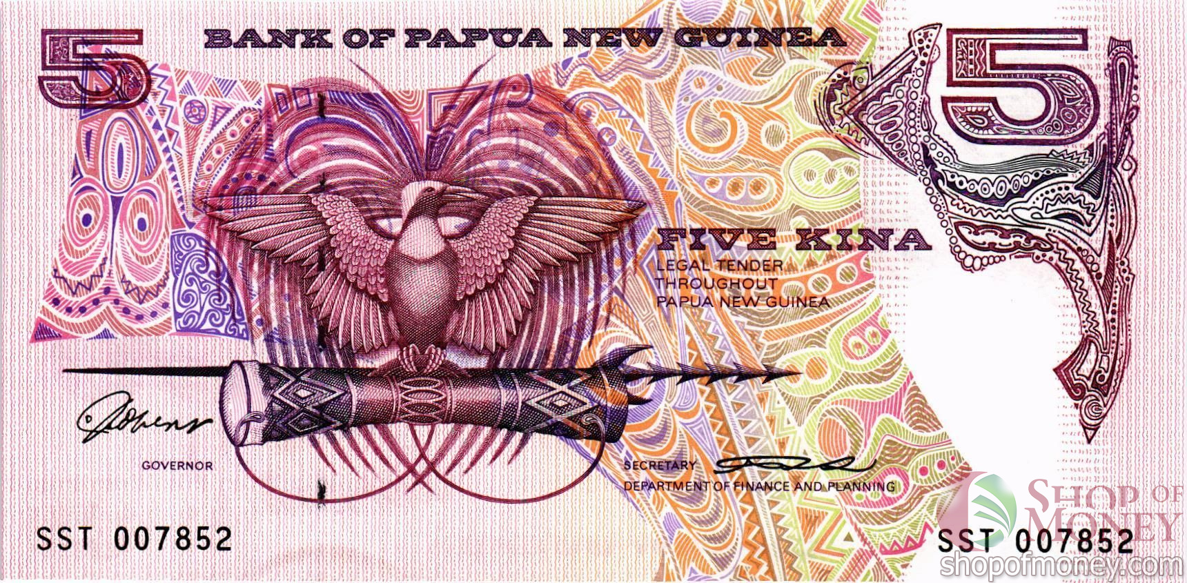 ПАПУА-НОВАЯ ГВИНЕЯ 5 КИНА