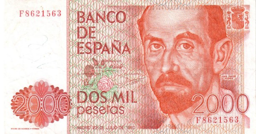 как выглядят испанские деньги