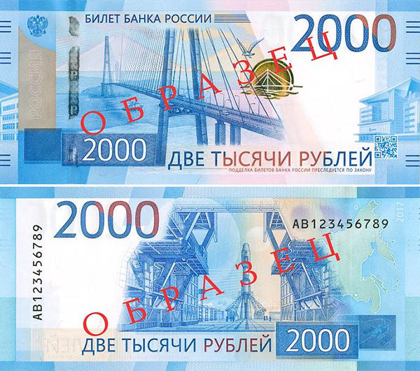 современные банкноты россии