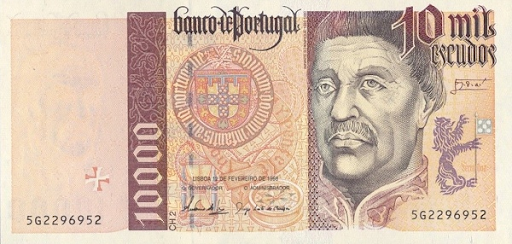 кто изображен на португальских банкнотах 