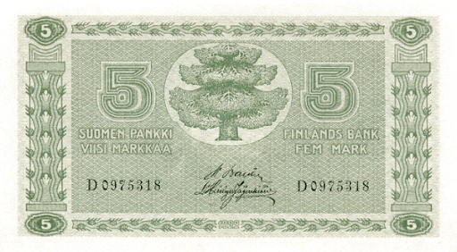 финские старые банкноты