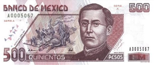 история денежных единиц мексиканцев