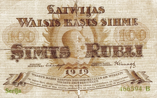 из истории прибалтийской валюты